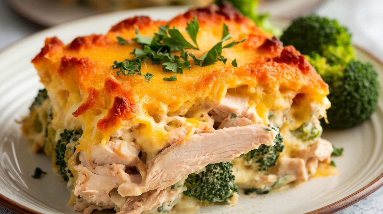 Cheesy Chicken Broccoli Casserole