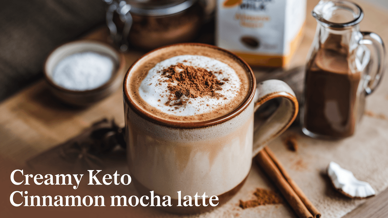 Creamy Keto Cinnamon Mocha Latte