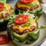 Cheeseburger Stuffed Bell Peppers