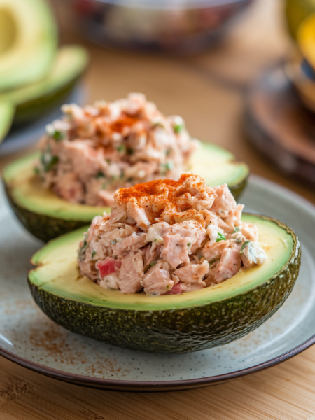 Avocado Stuffed with Tuna Salad