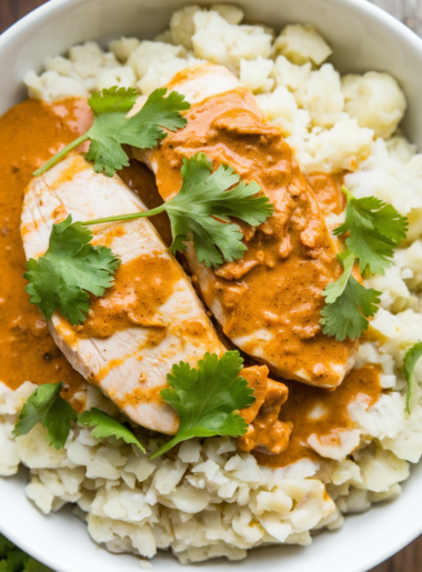 Keto-Friendly Chicken Curry with Cauliflower Rice