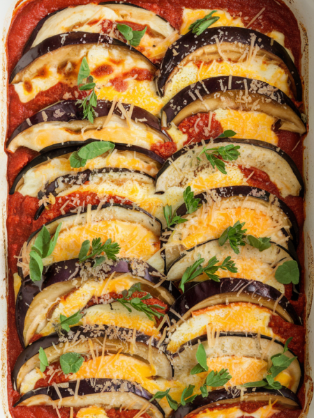 Keto Eggplant Parmesan Casserole