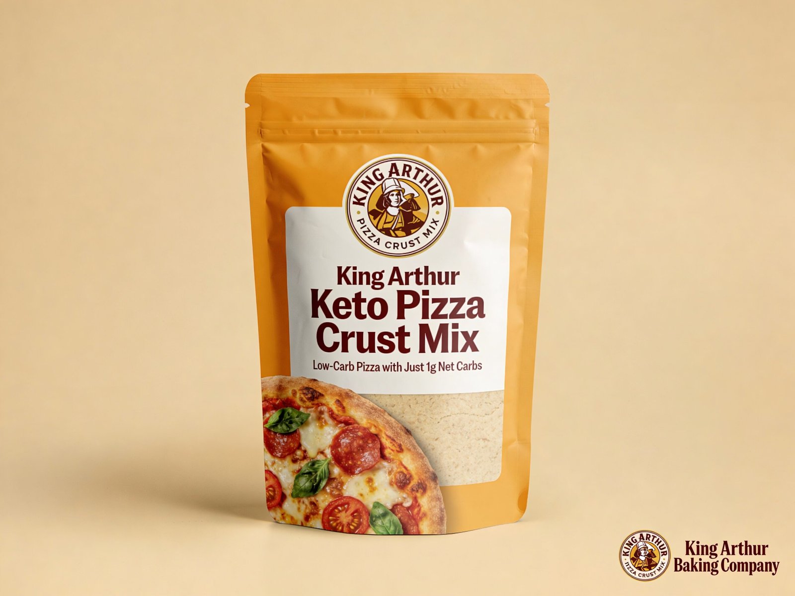 King Arthur Keto Pizza Crust Mix | Low-Carb Pizza with Just 1g Net Carbs