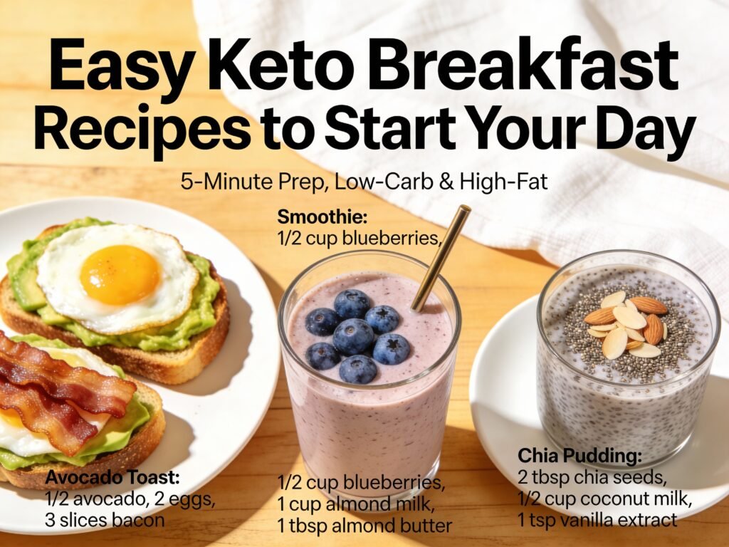 Easy Keto Breakfast Recipes to Start Your Day - Keto Diet Meals