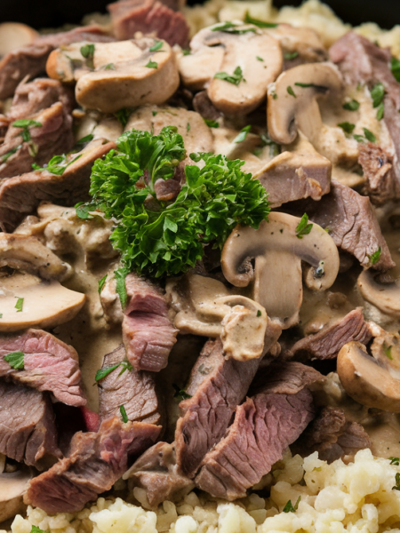 Keto Beef Stroganoff