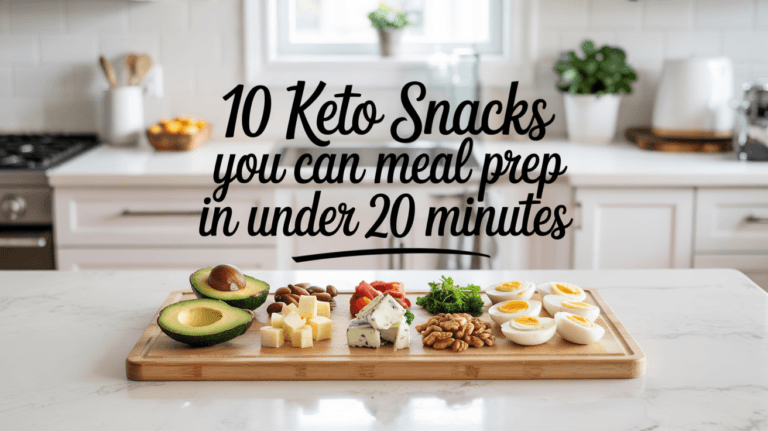 10 Keto Snacks You Can Meal Prep in Under 20 Minutes