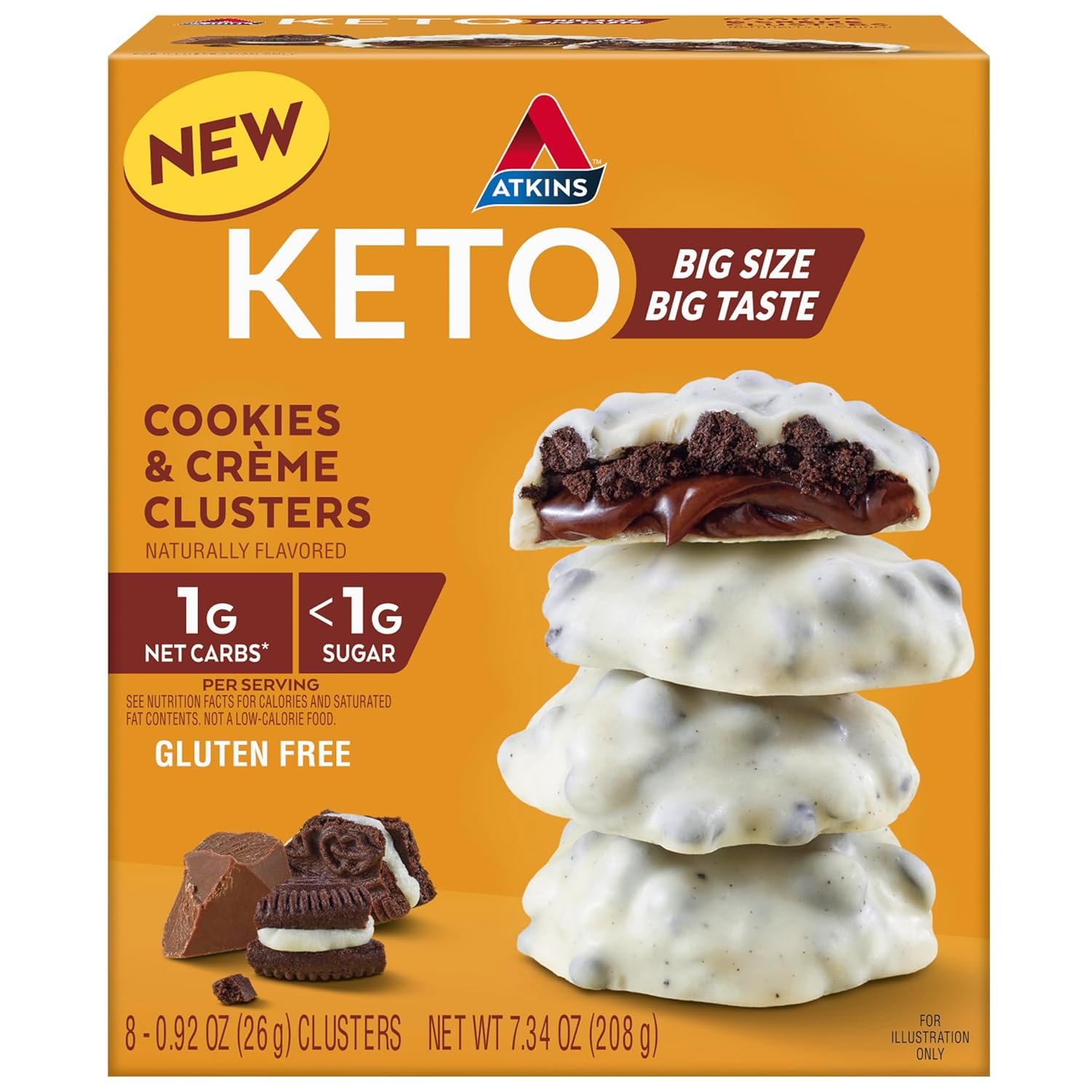 Indulge Guilt-Free: A Review of Atkins Keto Cookies & Crème Clusters