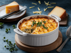 casserole dish cheese