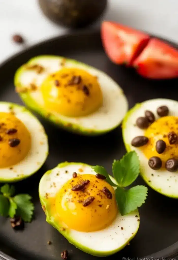 stuffed avocado eggs