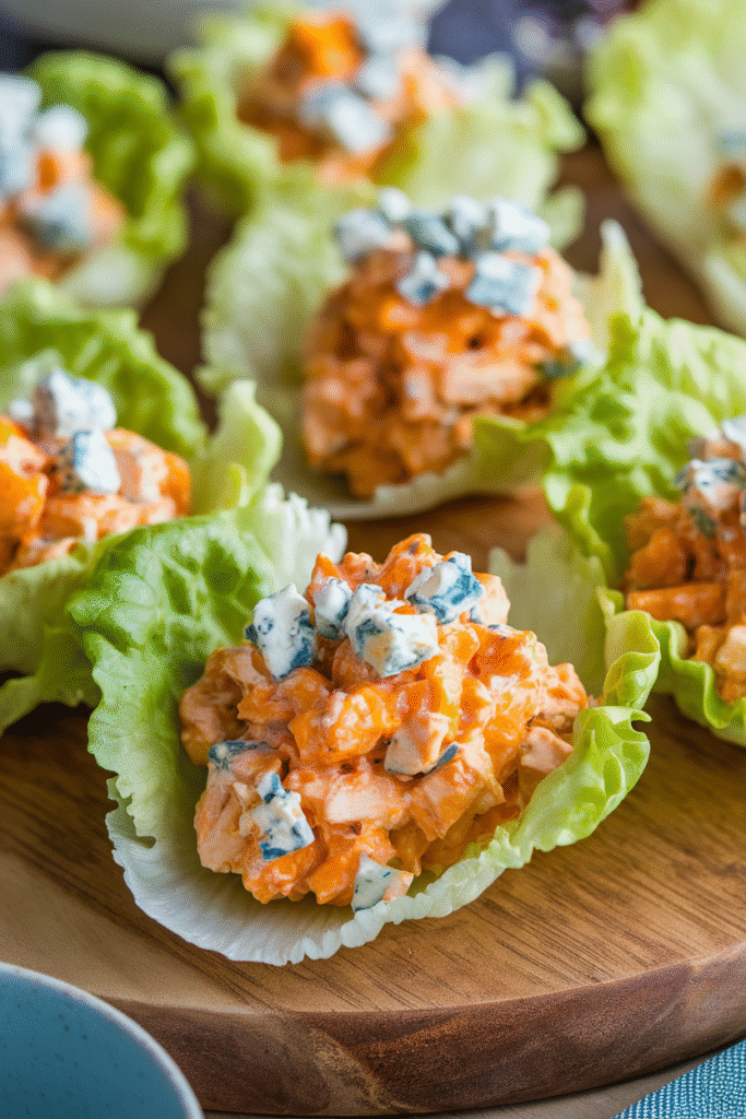 Buffalo Chicken Lettuce Wraps