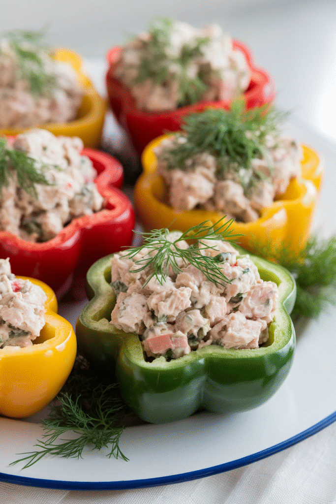 Tuna-Stuffed Bell Peppers
