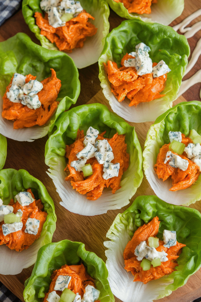 Buffalo Chicken Lettuce Wraps