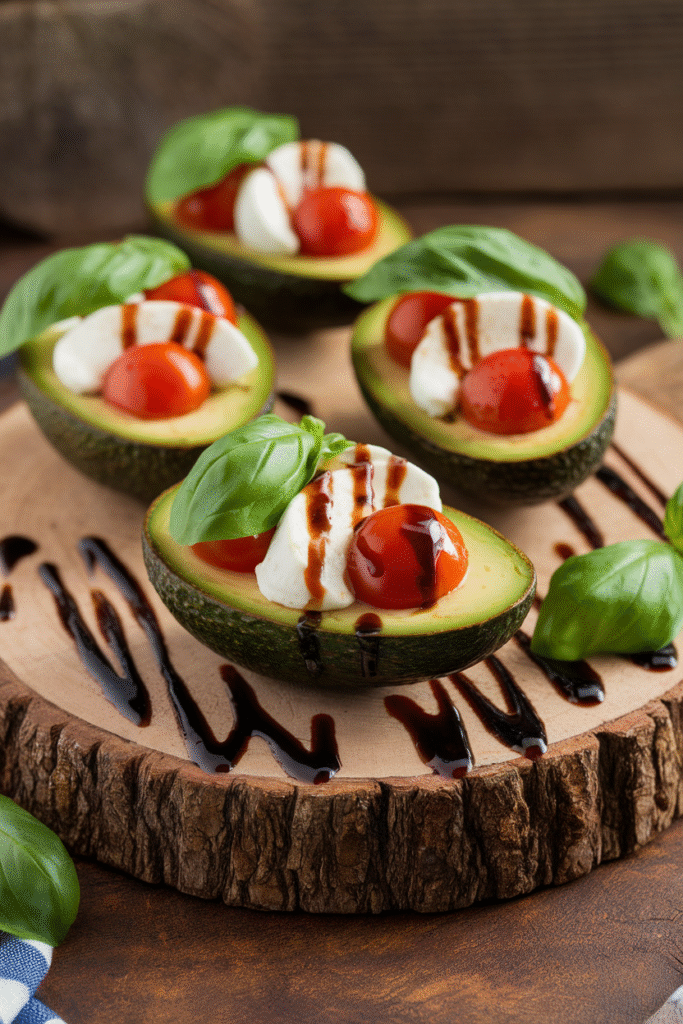Caprese Stuffed Avocados