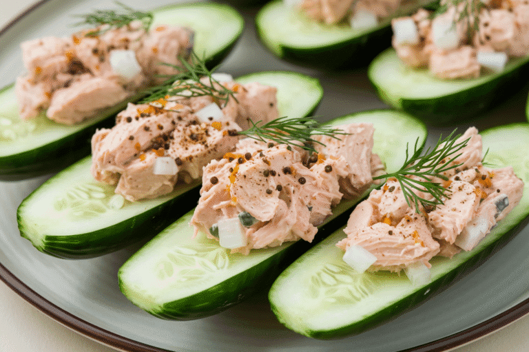 Keto Tuna Salad Cucumber Boats: The No-Brainer Low-Carb Lunch