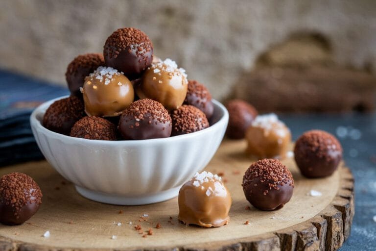 Salted Caramel Keto Truffles