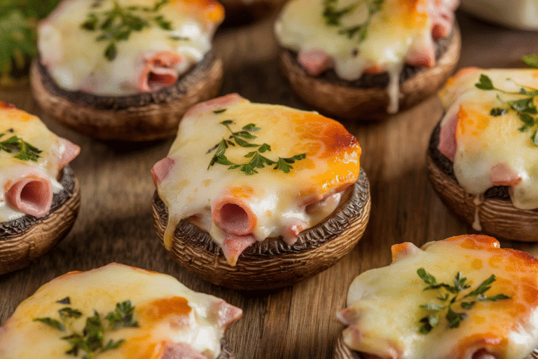 Keto Ham & Cheese Stuffed Mushrooms: The Low-Carb Appetizer That Actually Slaps