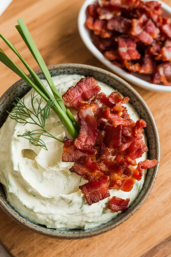 5 Egg-Free Keto Breakfasts That Keep You Full Until Lunch Creamy Avocado and Bacon Fat Bomb Bowl