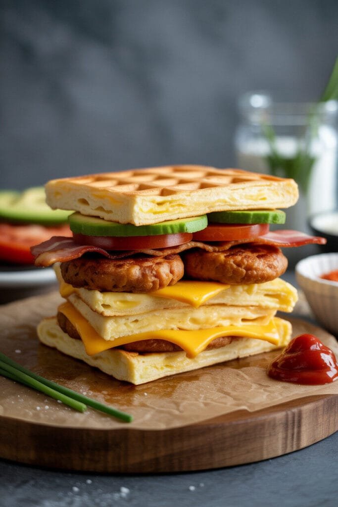 The Ultimate Keto Chaffle Breakfast Sandwich Recipe