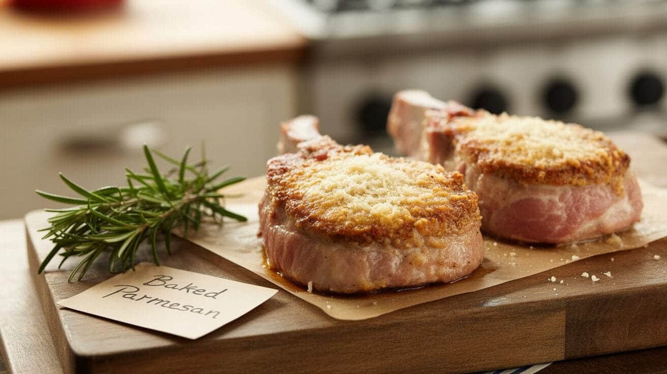 Baked Parmesan Crusted Pork Chops