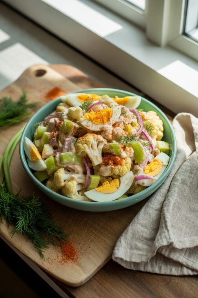 Keto-Friendly Cauliflower “Potato” Salad