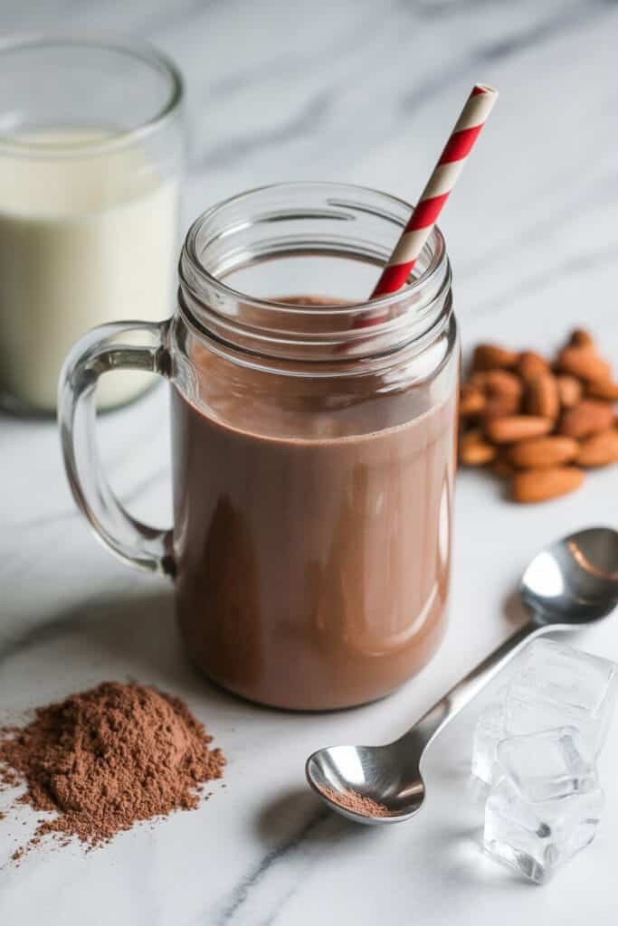 Chocolate Almond Protein Smoothie