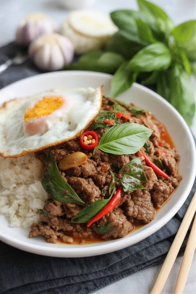 3. Keto Thai Basil Beef (Pad Kra Pao)