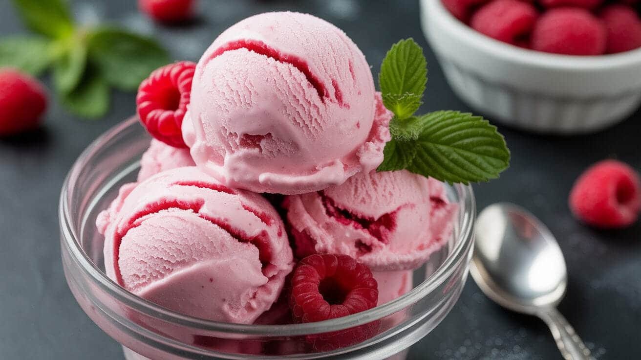 Raspberry Swirl Keto Ice Cream (Sugar-Free)