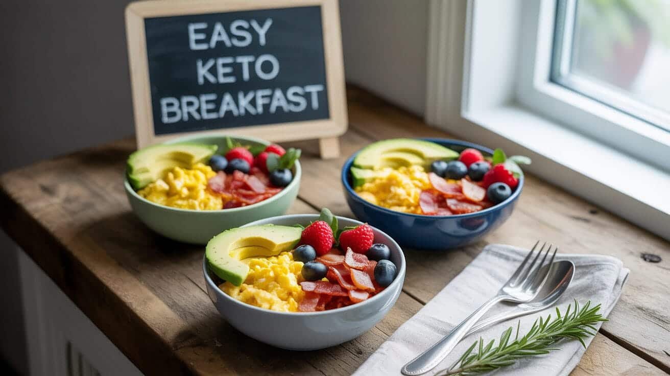 Easy Keto Breakfast Bowls You Can Make in 10 Minutes — The Zero-Excuse Morning Meal You’ll Actually Crave