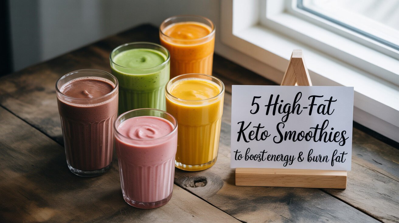 5 High-Fat Keto Smoothies to Boost Energy & Burn Fat