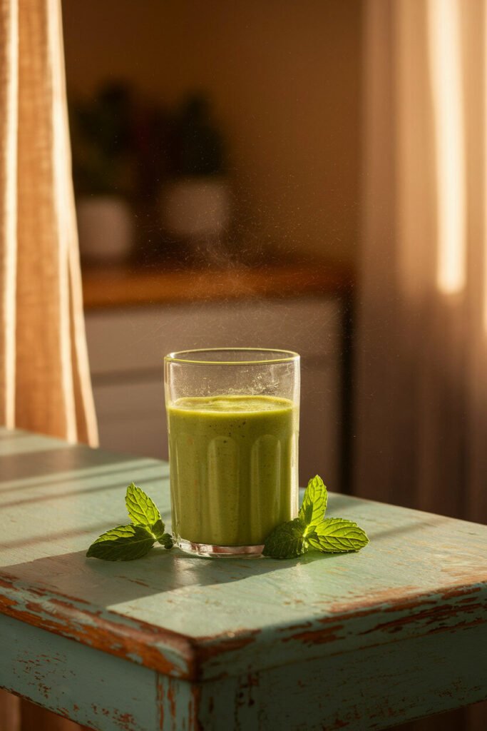 Green Avocado Mint Smoothie
