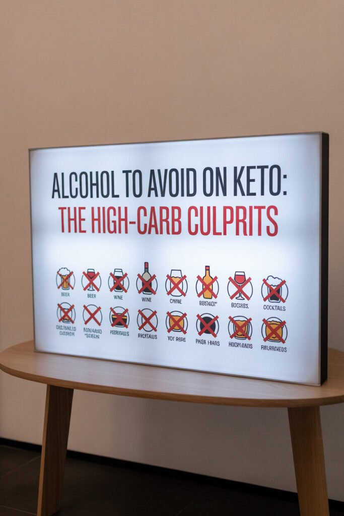 Alcohol on Keto Diet: Complete Guide to Drinking While Staying in Ketosis Alcohol to Avoid on Keto: The High-Carb Culprits