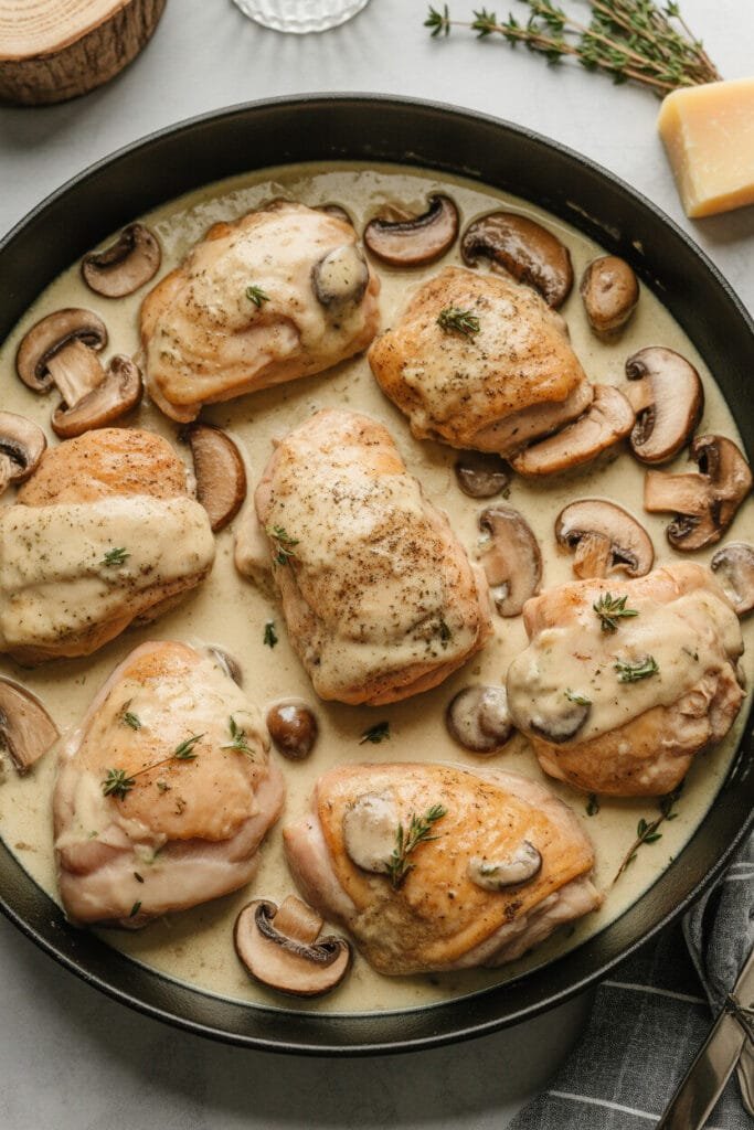 Creamy Mushroom Chicken Thighs
