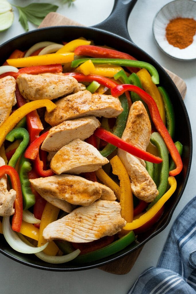 Keto Chicken Fajita Skillet