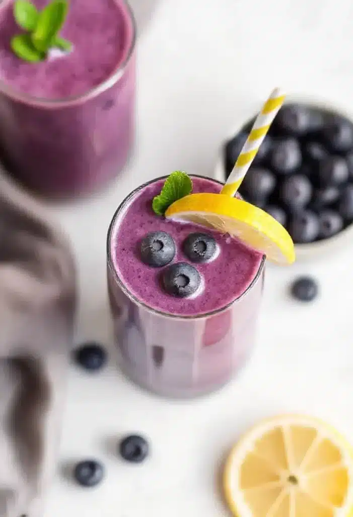 Keto Blueberry Lemon Smoothie
