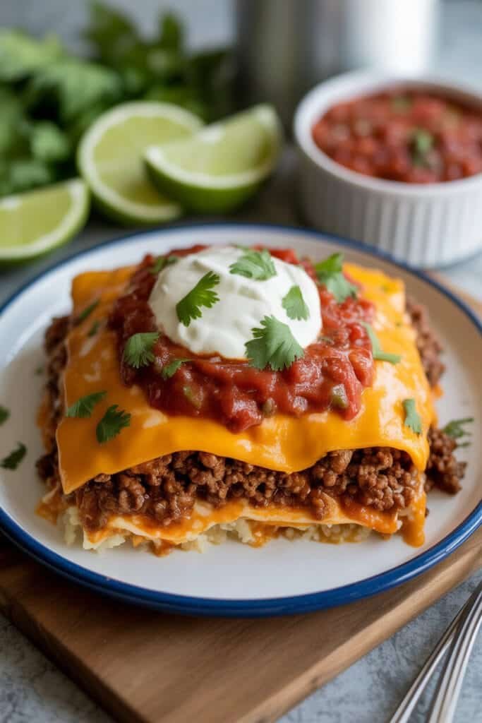 Cheesy Keto Taco Casserole