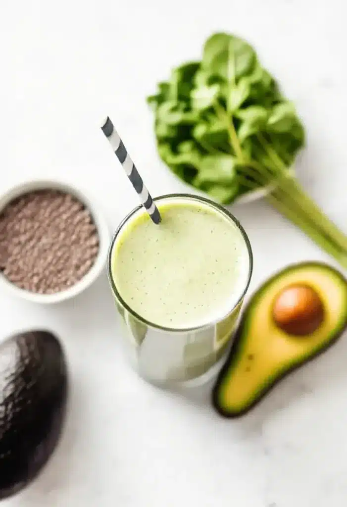 Creamy Avocado & Spinach Smoothie
