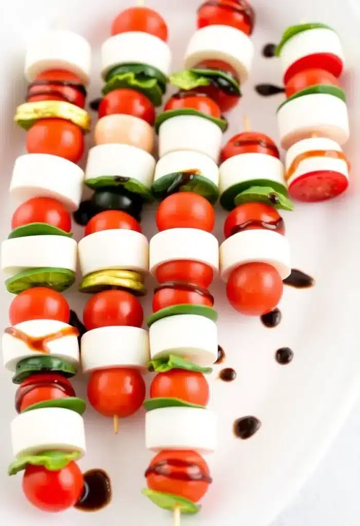 Mini Caprese Skewers with a Keto Twist 🍅