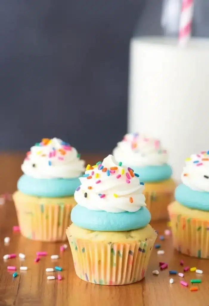 Birthday Sprinkle Keto Cupcakes – The “Confetti Balloons”
