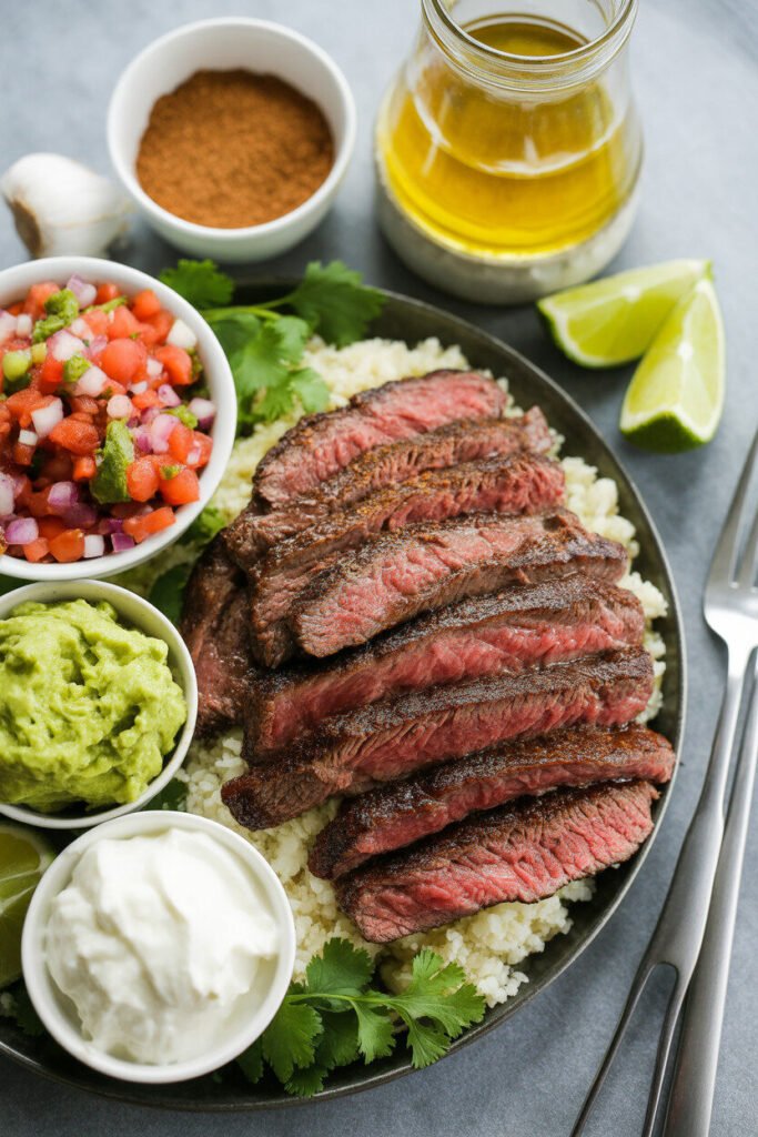 Keto Carne Asada Bowls