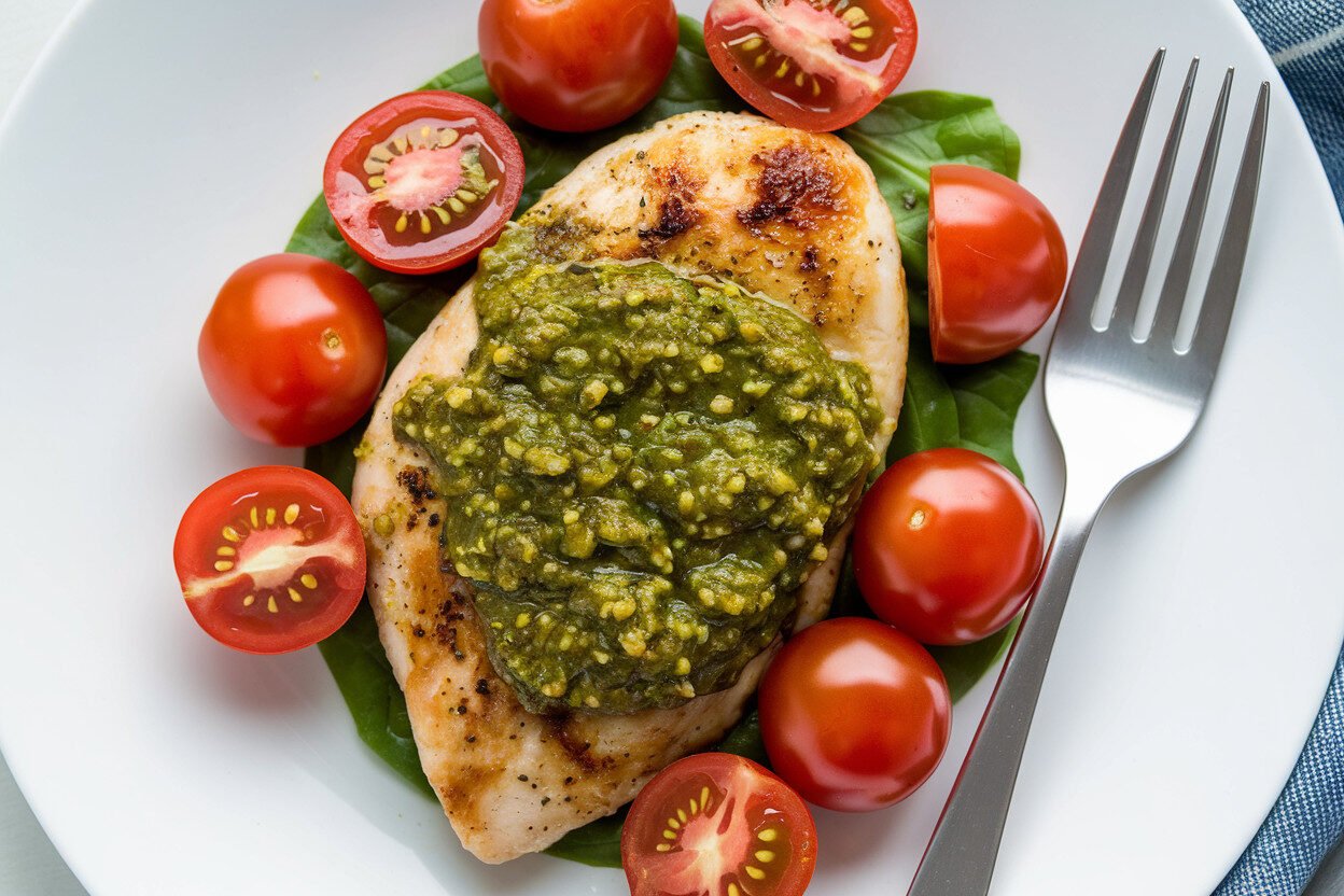 Keto Pesto Chicken with Cherry Tomatoes: The One-Pan Dinner That Makes You Look Like a Genius