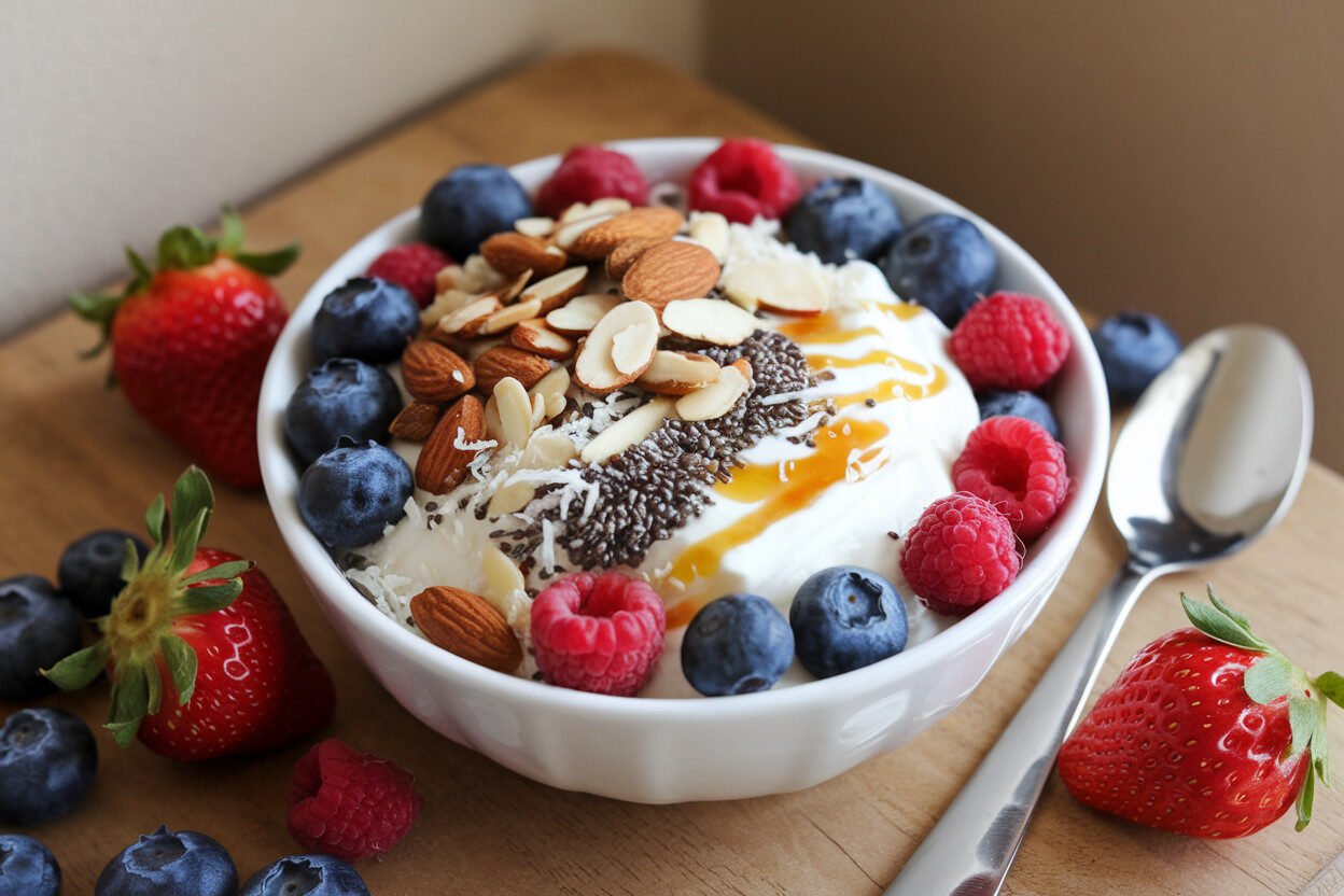 High-Protein Keto Greek Yogurt Bowls (DIY Toppings): The 2-Minute Breakfast That Looks Fancy and Hits Like a Protein Shake High-Protein Keto Greek Yogurt Bowls (DIY Toppings): The 2-Minute Breakfast That Looks Fancy and Hits Like a Protein Shake