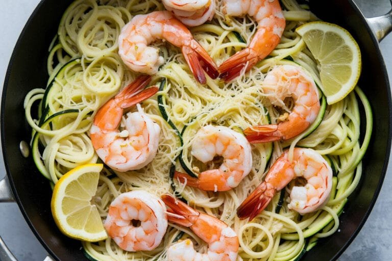 zucchini noodle shrimp scampi