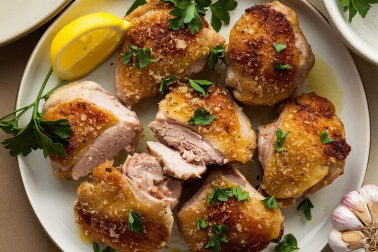 Stop Overpaying for Takeout: Crispy Garlic Parmesan Chicken Thighs (Air Fryer or Oven) That Actually Slap