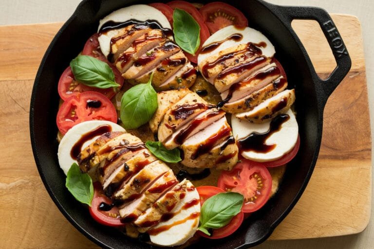 Caprese Chicken Skillet (Balsamic Glaze, Sugar-Free): The 20-Minute Dinner Flex You’ll Make on Repeat