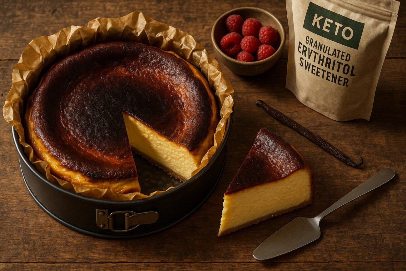 The Keto Dream You Didn't Know You Needed: Basque Burnt Cheesecake Basque Burnt Cheesecake