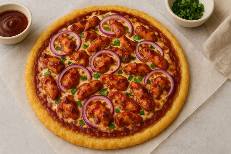 Keto Pizza BBQ Chicken (Sugar-Free Sauce) Keto Pizza BBQ Chicken (Sugar-Free Sauce)