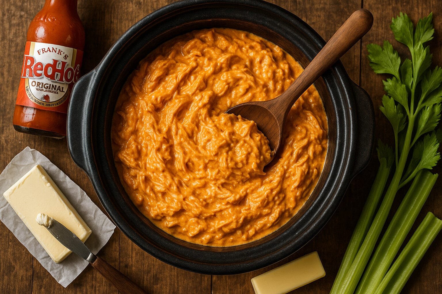 Crockpot Buffalo Chicken