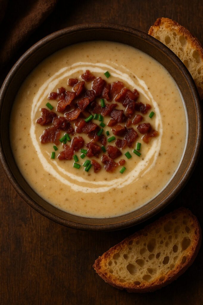 Bacon Cauliflower Soup – Rich, Smoky, and Keto-Friendly Bacon Cauliflower Soup