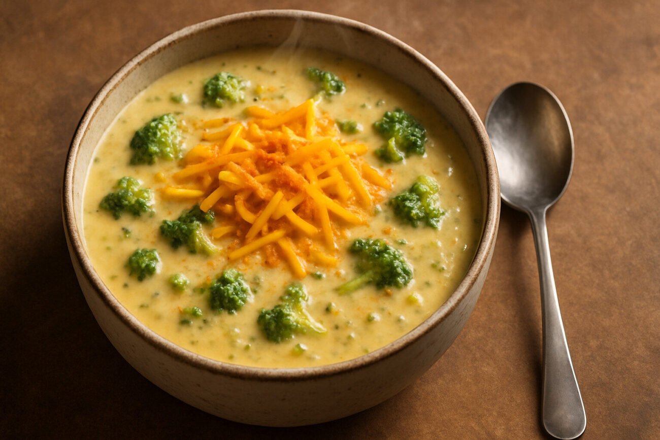 Creamy Keto Broccoli Cheddar Soup – Low Carb Comfort in a Bowl Keto Broccoli Cheddar Soup