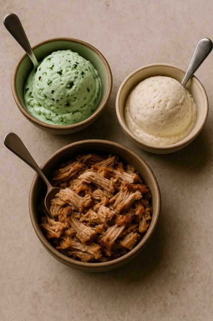 Peanut Butter Cup Keto Ice Cream with Chocolate Ribbons peanut butter cup